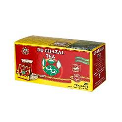 دو غزال چای کیسه انولوپ دار ساده 25 عددی